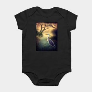 Great Blue Heron Baby Bodysuit